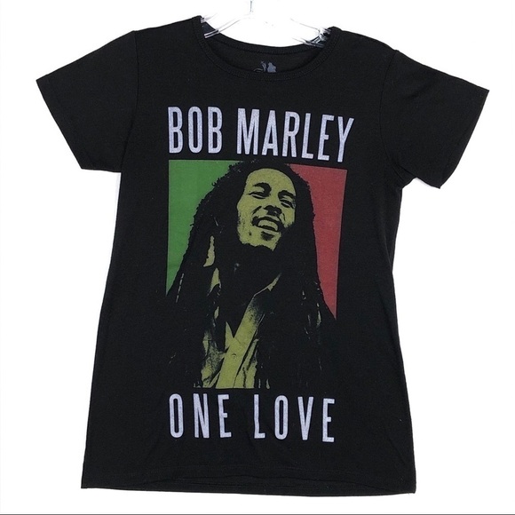 Zion Rootswear Tops - Bob Marley black tee XS